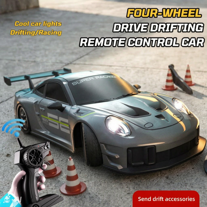 1/24 Large Remote Control Drift Car 2.4G 15km/h High Speed Electric RC Racing Supercar Toys for Boys Children's Birthday