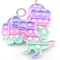 Fidget Bubble Keychain Simple Dimple Squishy Mini Silicone Cartoon Anti Stress Reliever For Adult Kids Popite Fidget Toys. 