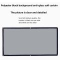 Polyester Folding Portable Simple Creaseless Soft Screen 100 Inch 120 Inch Outdoor HD Projector Movie Screen. 