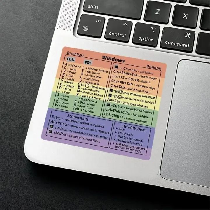 Windows + Word/Excel Quick Reference Guide Keyboard Shortcut Stickers ...