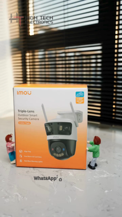 IMOU Cruiser-Triple Outdoor Security Camera 11MP HD Tri-View | Click2Track Multi-Lens | AIgo Play | Dual SD Slots | Waterproof Night Vision