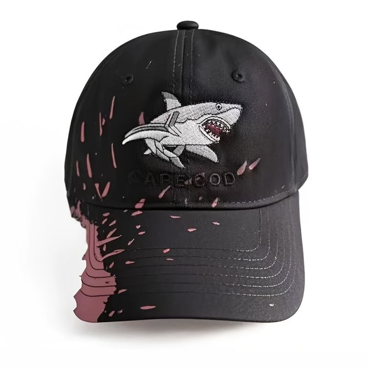 1pc%20Unisex%20Shark%20Embroidered%20Baseball%20Cap%20-%20Funky%20Style%20Black%20with%20Pink%20Accents,%20All-Season%20Comfort,%20Durable%20High-Quality%20Fabric%20-%20Image%206