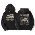 Men's retro rock Arctic monkey hooded sweatshirt hooded sweatshirt with music album patternHip Hop large retro hooded sweatshirt.