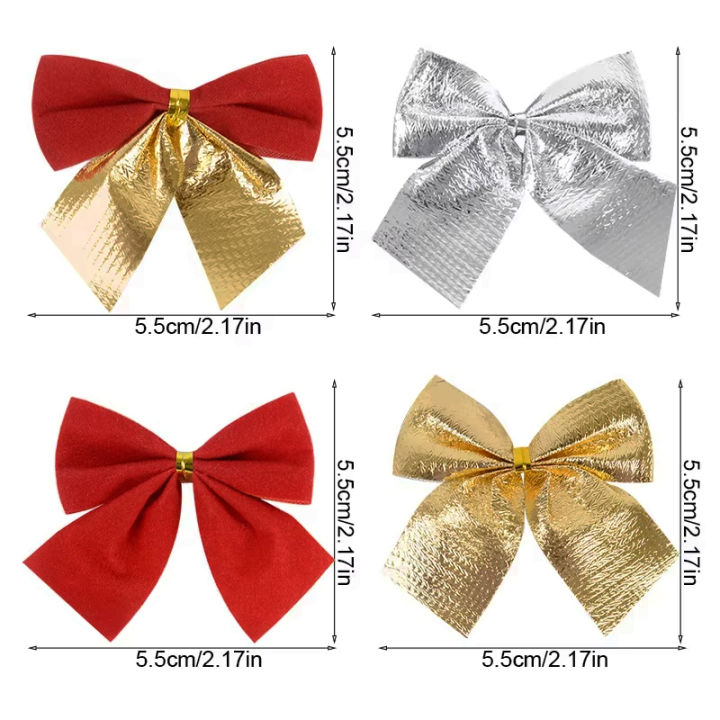 12/24/36Pcs%20Christmas%20Decoration%20Bow%20Red%20Gold%20Xmas%20Tree%20Bowknot%20Pendant%20Ornaments%20for%20Home%20Decor%20Navidad%20New%20Year%20Party%20%20-%20Image%205