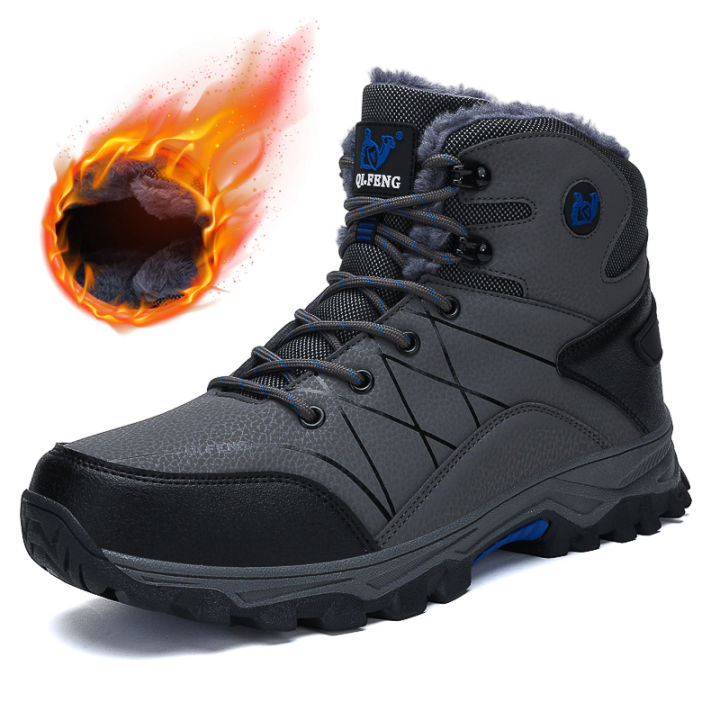 Autumn%20New%20High%20Top%20Sneaker%20Men%20Winter%20Plush%20Warm%20Snow%20Boots%20Outdoor%20Anti%20slip%20Wear%20resistant%20Mountaineering%20Hiking%20Footwear%20-%20Image%203