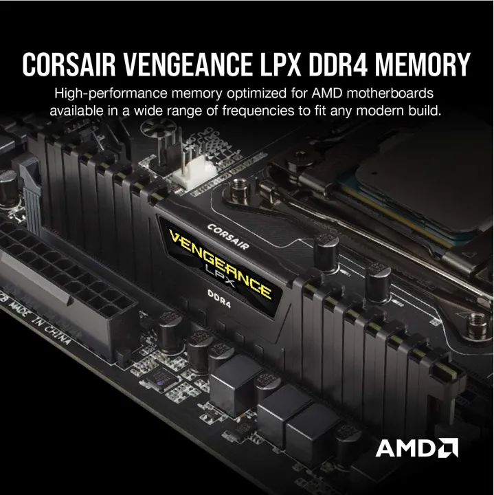 Corsair%20Vengeance%20LPX%2032GB%2016GB%20(2x8GB)%20DDR4%20DRAM%203200MHz%203600MHz%20Desktop%20Memory%20Kit%20Black%20White%20XMP2.0%20For%20Intel%20AMD%20Gaming%20-%20Image%206