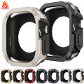 Armor Cover for Apple Watch Case 46/42mm/41/45/40/44/49mm TPU+PC Protector Bumper for Iwatch Ultra 2 Series 10/9/8/7/6/5/4 Shell. 