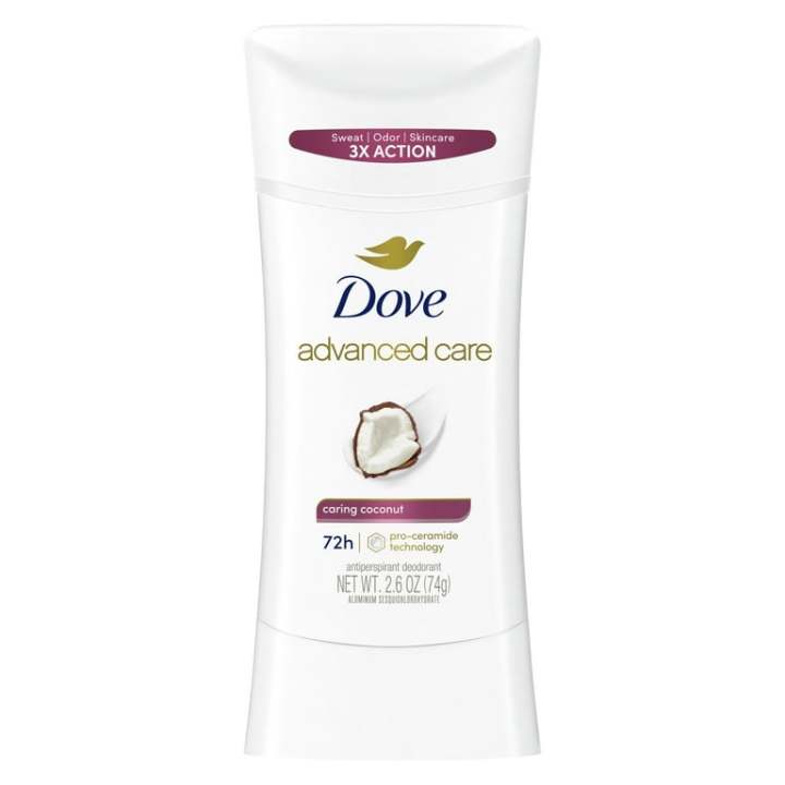 Advanced Care Antiperspirant Deodorant Stick for Women Caring Coconut, 2.6 oz 74gm
