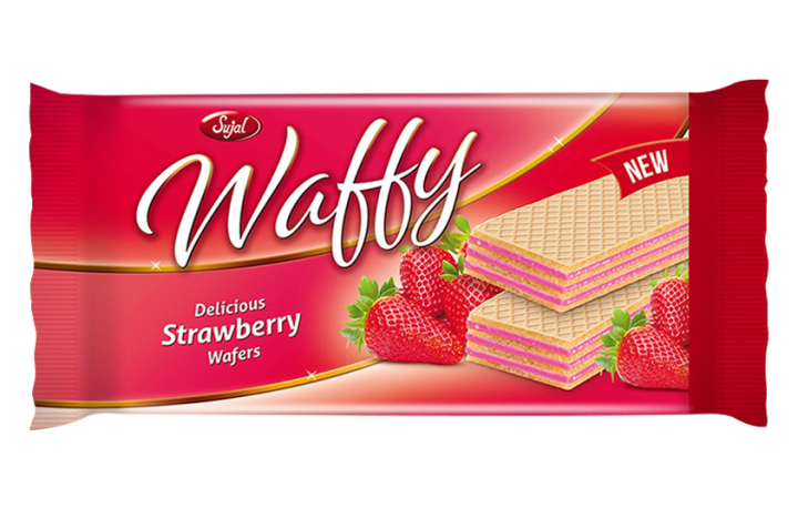 Sujal Waffy (Strawberry) - 120g X  16pcs