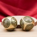 Rotating Six-Faced Chinese Lucky Coin Spinner Fidget Toy Stress Anxiety Relief Sensory Focus Tool For Birthday  . 