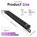 12 Port Patch Panel 10inch 0.5U CAT6 Network Patch Panel for DeskPi RackMate T1/T0/T2/T1 Plus/T0 Plus and 10 Inch Server Rack/Ne.