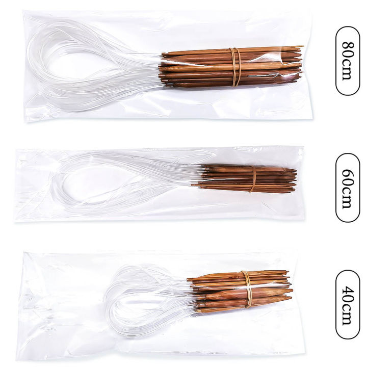 Bamboo%20Circular%20Needles%202.25CM-10CM%20Ring%20Knitting%20Double%20Cusp%20Crochet%20Hooks%2040cm%2060cm%2080cm%20Long%20Smooth%20Sewing%20Tools%20Needle%2018PCS%20-%20Image%202