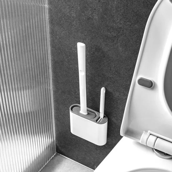 Silicone%20Toilet%20Brush%20Cleaning%20Brush%20Flat%20Head%20Flexible%20Wall%20Mounted%20Toilet%20Bowl%20Cleaner%20Brush%20Holder%20Set%20for%20WC%20Bathroom%20-%20Image%206