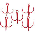 20PCS/Lot Red Anchor Hook High Carbon Steel Barbed Treble Hook Fishing Tackle Tool Accessories Sea Fishing Wild Fishing.