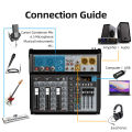 4 / 7 Channel Audio Interfacer Depusheng XT4 DJ Mixer 99-Bit DSP Effect USB Audio Mixer  +48V Phantom Bluetooth for Karaoke. 
