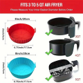 Silicone Air Fryer Liner, Reusable Round Liners for Tower,BPA-Free Non-Stick Silicone Air Fryer Accessories.