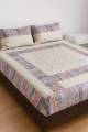Embroidered Patch Work King Size BedSheet - High Quality - Cotton Double Bedsheet Embroided.... 