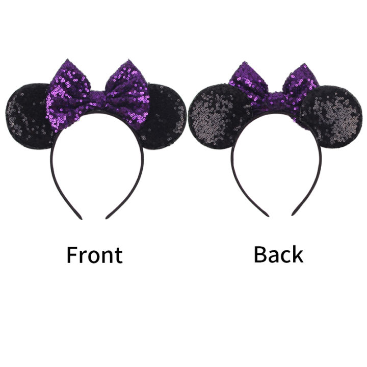 2026%20Classical%20Mouse%20Ears%20Headband%20Embroidery%205"%20Sequins%20Dot%20Bow%20Hairband%20For%20Girls%20Featival%20Party%20DIY%20Hair%20Accessories%20-%20Image%203