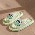 Couple Slippers Funny Animal Flog Slippers Female Comfort Breathable EVA Slides Indoor Bathroom Waterproof Slippers. 