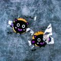 100Pcs Halloween Plastic Candy Cookies Gift Bag Self Adhesive Snack Wrap Bag Halloween Party Decorations Supplies Kids Gifts. 