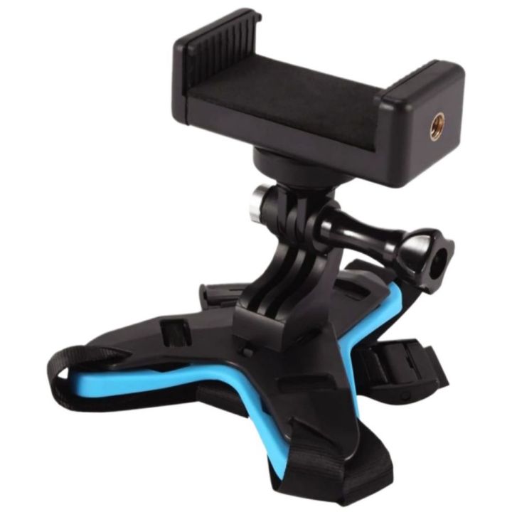 HELMET CHIN MOUNT HOLDER WITH BLUETOOTH BUTTON  FOR MOBILE & GO-PRO