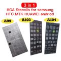 MTK Mediatek Snapdragon Max OV Spreadtrum Exynos HiSilicon Universal BGA IC Reballing Stencil Tamplate for HTC Xiaomi Huawei Realme Samsung Vivo Android Motherboard CPU RAM PS Repair Module Accessories Chip IC Reballing Tin similar A99 A100 A101 A103 A104. 