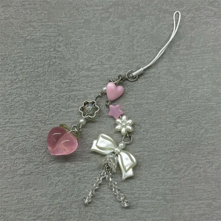 Pink%20Cute%20Peach%20Phone%20Charms%20Pendant%20Cute%20Bowknot%20Bead%20Handmade%20Sweet%20Girl%20Keychain%20For%20iPhone%20Camera%20Chain%20Love%20Heart%20Jewelry%20-%20Image%202