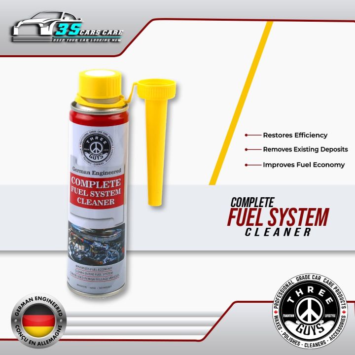 THREE GUYS Complete Fuel System Cleaner 320ml | Petrol Additive for Cars & Bikes | German Engineered
