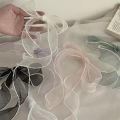 1PC Pearl-edged Fishtail Wavy Ribbon Cake Bouquet Decorative Ribbon Fairy Breath Fluttering. 