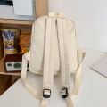 Japanese-Style Washed Canvas Vintage Small Backpack for Female College Students, Trendy Casual Versatile Mini Hiking Backpack. 