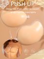 Women Reusable Silicone Bra Sticker Adhesive Invisible Bra Chest Patch Female Mango Patch Pad Strapless Underwear Silicone Bras. 