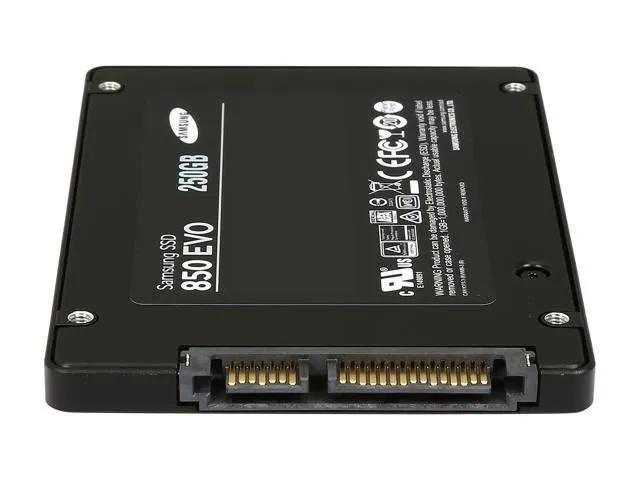 SAMSUNG%20850%20EVO%202.5"%20250GB%20SATA%20III%203D%20NAND%20Internal%20Solid%20State%20Drive%20(SSD)%20MZ-75E250B/AM%20-%20Image%204