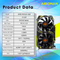 AIBOMAN Gamer Black Yellow AMD RX550 4GB GDDR5 Graphics Card 128Bit Dual Fan Computer Assembly Accessories Electric Office Games.