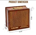 Money Savings Box for Adults 1,00,000 , Wooden Piggy Bank , Birthday Return Gifts for Kids. 