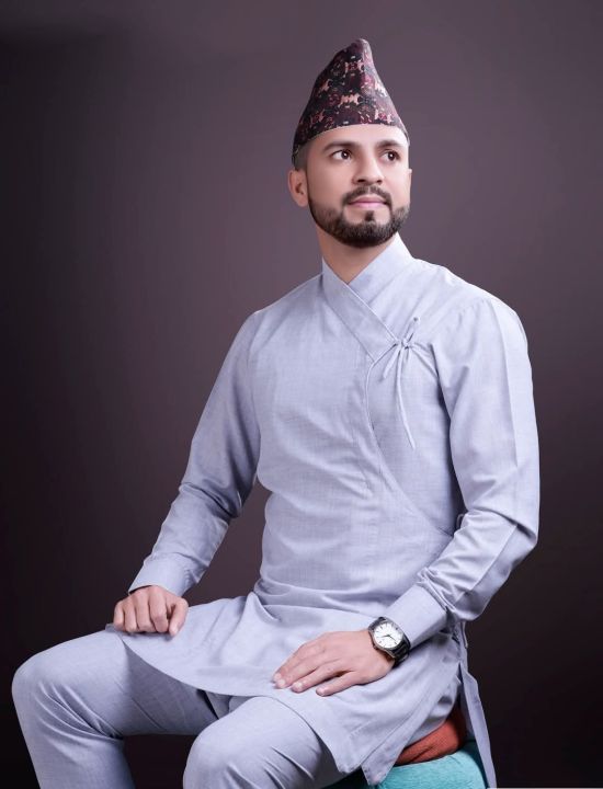 Daura Suruwal For Men | Premium Quality Nepali Traditional Daura Suruwal Set Without Topi For Men