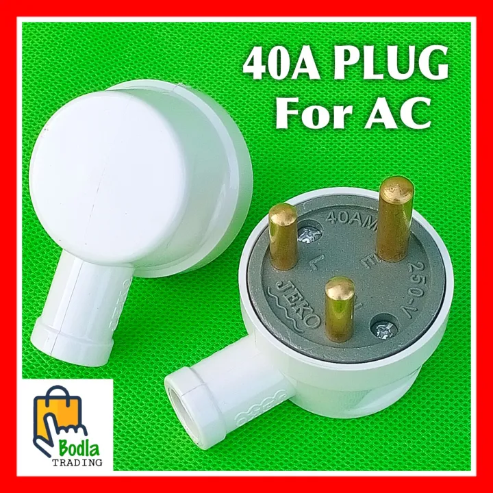 3 Pin Power Plug Porcelain Base 40A 250V Heavy Duty for Heavy ...