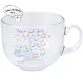 Korean style glass milk cup Milk Cup with handle feeding Cereal Milk Cup. 