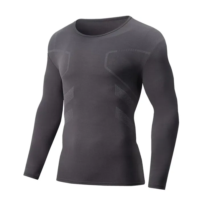 1/3%20Piece%20Autumn/Winter%20Men's%20Fashionable%20Printed%20Warm%20Top%20Comfortable%20And%20Casual%20Plus%20Size%20Sports%20Fitness%20Long%20Sleeved%20T-shirt%20-%20Image%204