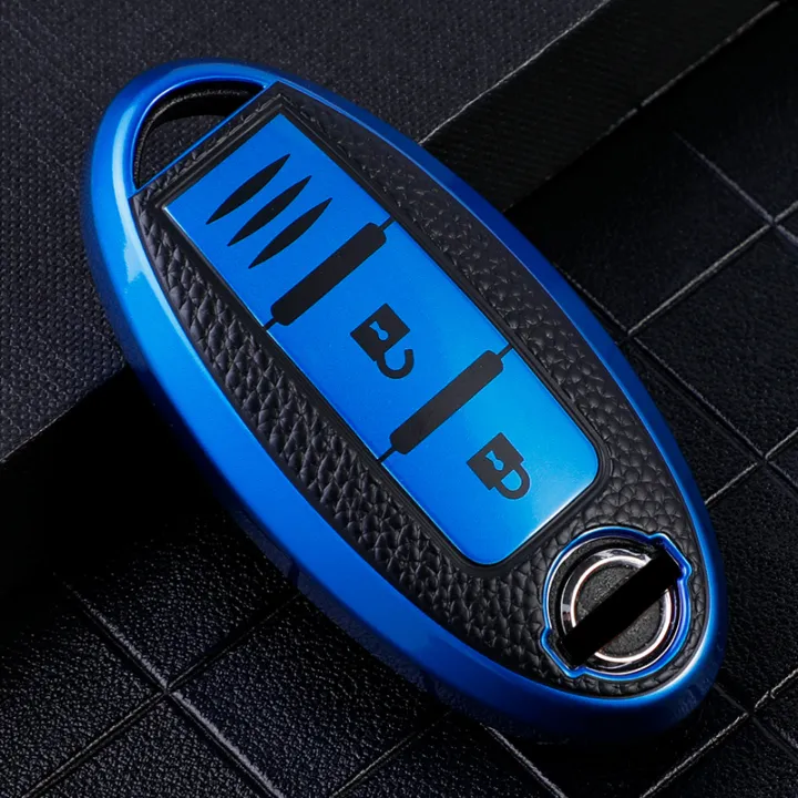 TPU%20Leather%20Car%20Key%20Case%20Cover%20for%20Nissan%20Leaf%20Micra%20Qashqai%20J11%20J10%20X%20Trail%20T32%20Versa%20Note%20Patrol%20Key%20Fob%20Cover%20Accessories%20-%20Image%203