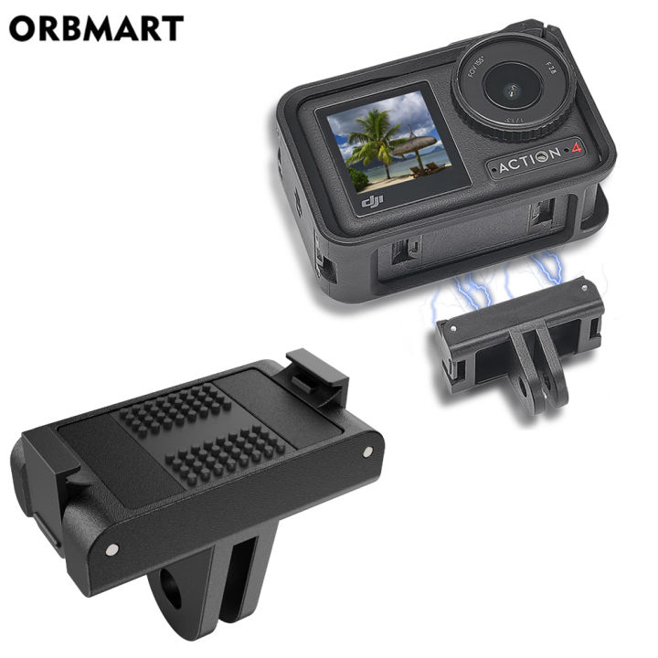 For  OSMO Action 4 3 5 Pro Camera Magnetic Fork Adapter Quick Release Adapter Extension Mount Base Accessories Accessory