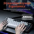 MUCAI MK61 USB Gaming Mechanical Keyboard Red Switch 61 Keys Wired Detachable Cable RGB Backlit Hot Swappable. 