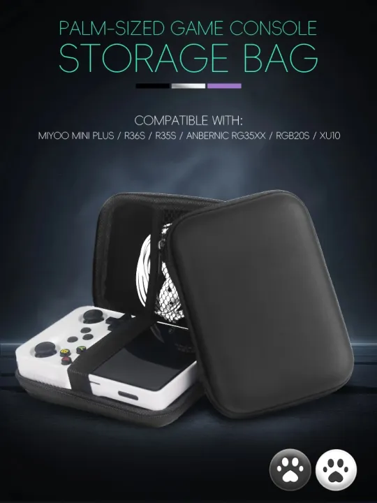 DATA%20FROG%20Portable%20Shock%E2%80%91Resistant%20Carrying%20Case%20Storage%20Pouch%20Bag%20For%20ANBERNIC%20RG35XX%20Plus%20R35S%20RGB20S%20Miyoo%20Mini%20Plus%20Retro%20Ha%20-%20Image%205