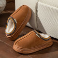 Winter Women's Slippers Boots Fashion Fuzzy Fur Anti-slip Soft Sole Outdoor Indoor Warm Comfort Men Plush Houseshoes Couple.