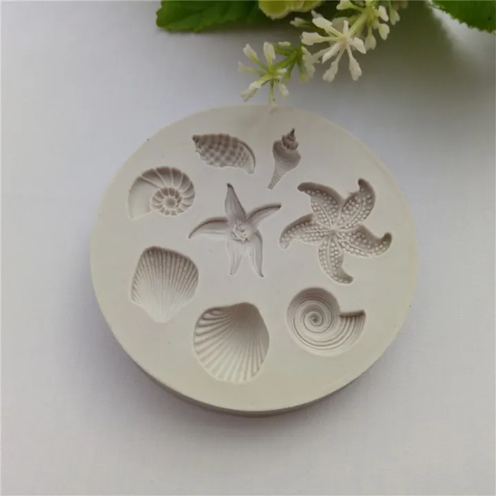 Seashell%20Conch%20Starfish%20Fish%20Under%20the%20Sea%20Style%20Pastry%20Baking%20Molds%20for%20Cookie%20Candy%20Marine%20Theme%20Cake%20Fondant%20Silicone%20Mold%20-%20Image%205