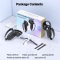 VR controller grip cover for Meta Quest 3S accessories, silicone controller cover for Oculus Quest 3S to protect skin, battery.