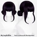 Movie  Anime Cosplay Wigs Purple Black Red Long Hair Heat Resistant Synthetic Wigs Carnival Props. 