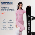 COPOZZ Winter Ski Thermal Underwear Sets Men Women Sweatwicking Breathable Quick Dry Tracksuit Ski Thermo Underwear Long Johns.