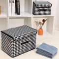 Kids large Toy Storage Box Container Bins for Nursery, Playroom Flip-Top Lid, Decorative Holders Collapsible Storage Box Container Bins for Nursery, Playroom, Closet, Home Organizer (Black). 
