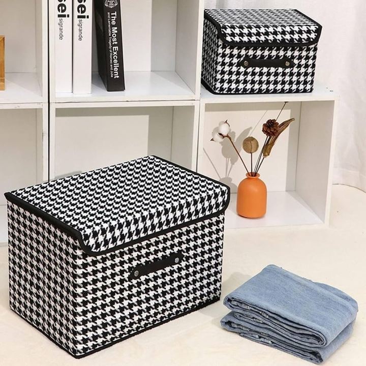 Kids large Toy Storage Box Container Bins for Nursery, Playroom Flip-Top Lid, Decorative Holders Collapsible Storage Box Container Bins for Nursery, Playroom, Closet, Home Organizer (Black)