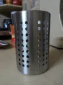 IKEA ORDNING Stainless Steel Large 7" Kitchen Utensil Caddy Cooking Tools Holder ( Used Good Condition). 